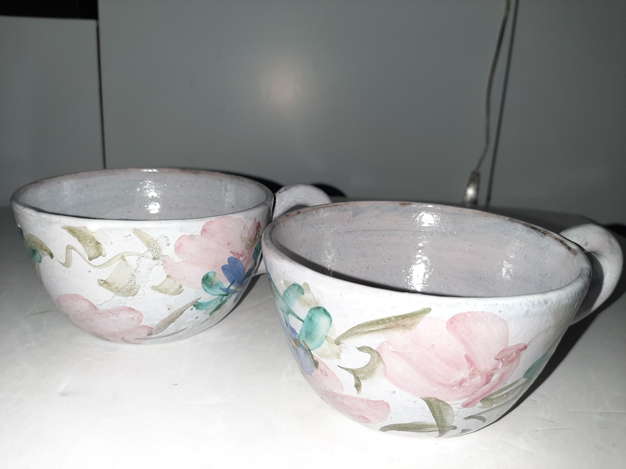 Breakfast cups jjl Vallauris artistic ceramics