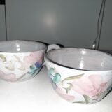 Jjl vallauris artistic ceramic lunch cups