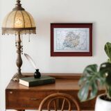 Imprimée en 1889, carte de la Sarthe. Authentique Vintage