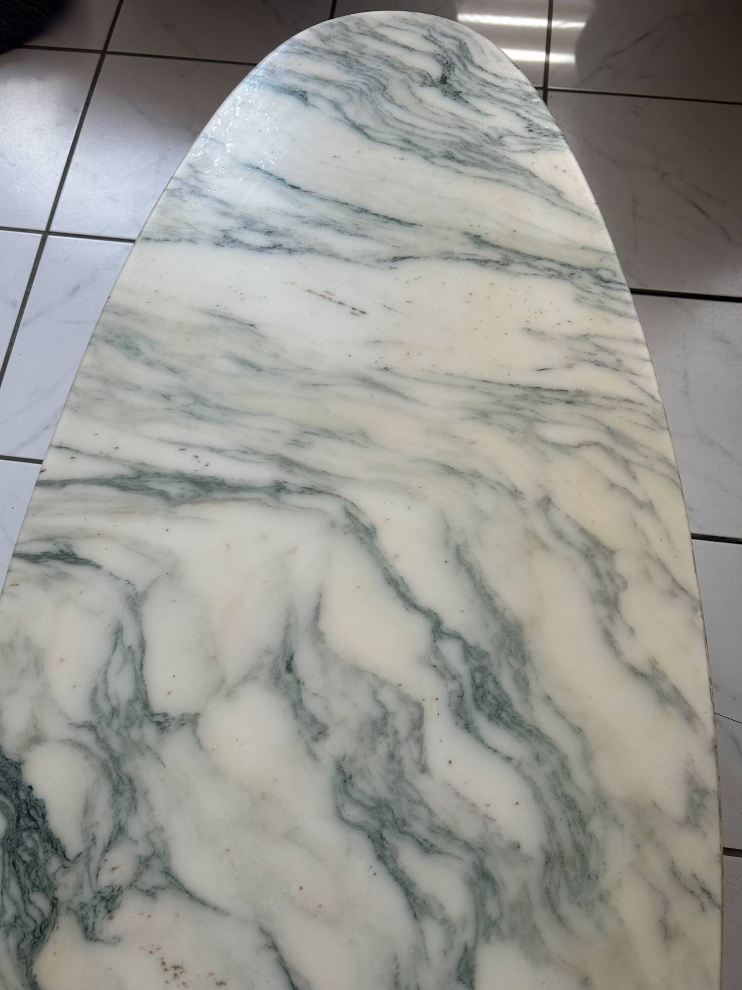 Vintage surf-style coffee table marble Osvaldo Borsani