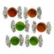 Six Murano glass "Bonbon" knife rests - 1970.