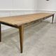 Grande table chêne et sapin patine miel