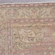 Tapis vintage à motifs floraux, fait à la main, sku698