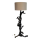 Vine wood floor lamp