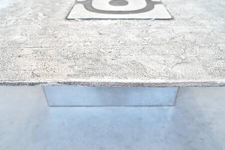 Willy Ceysens, Brutalist Aluminum Coffee Table