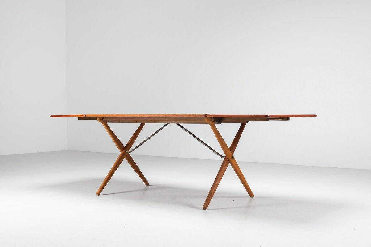Hans Wegner model AT-309 dining table in teak Andreas Tuck Denmark 1952