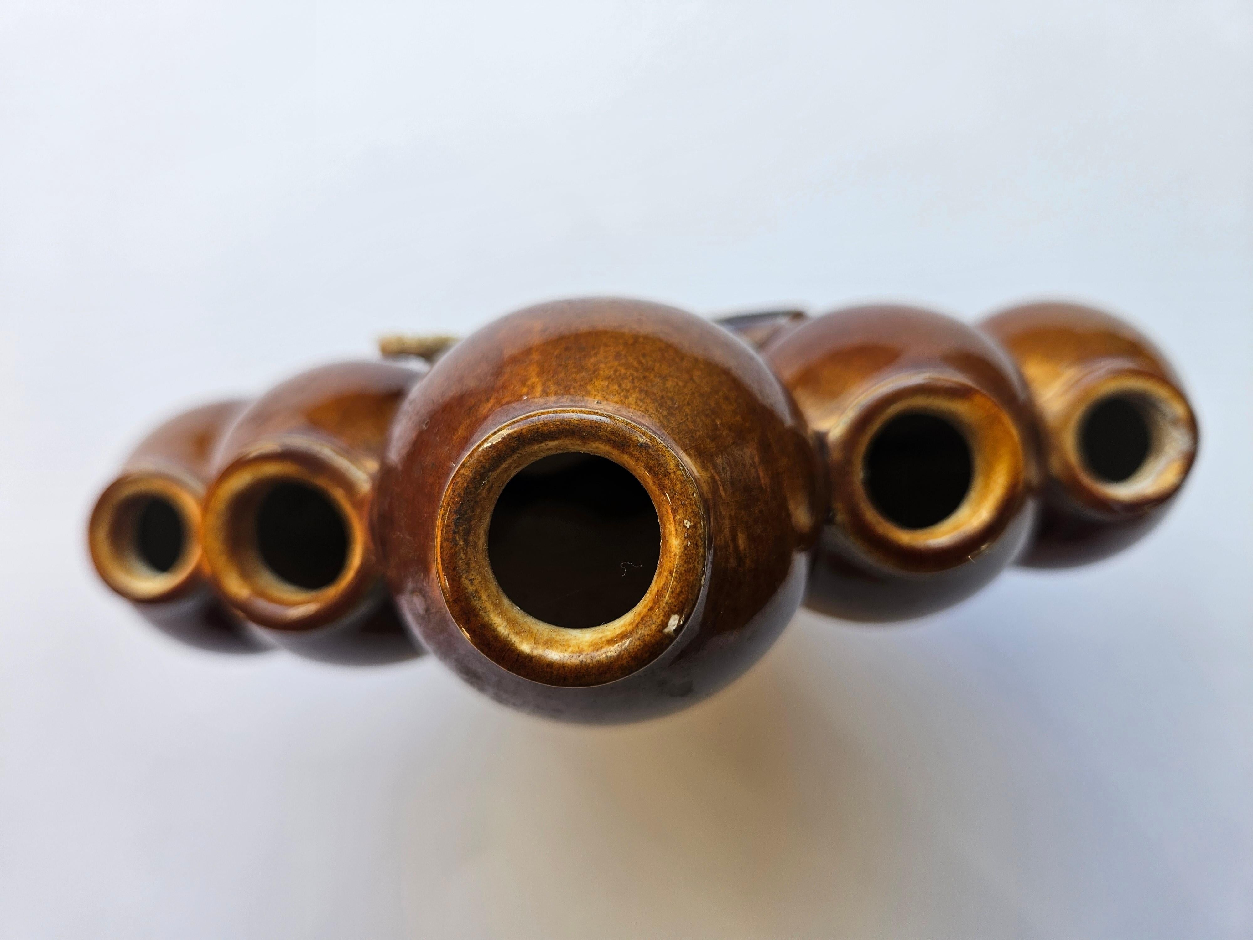 Rare Midcentury wall vase in ceramic, 1970s