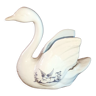 Swan trinket bowl in Moustiers