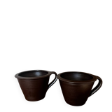 Set of two stoneware mugs Turgis Calvados
