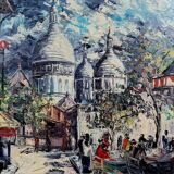 Henri Moreillon 20th / Place du Tertre, Montmartre Paris: Painting