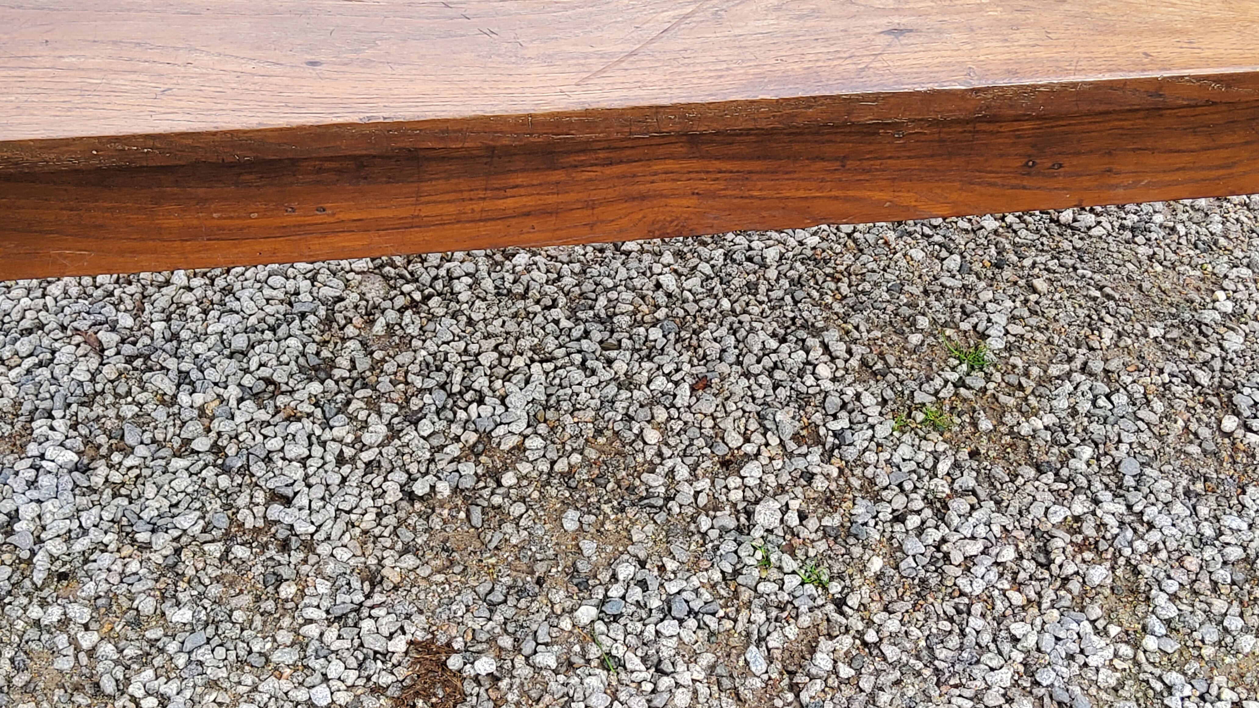 Oak farmhouse coffee table nineteenth century 1 drawer feet bobbins 149cm