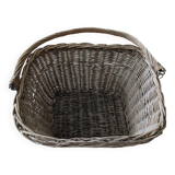 Antique wicker bike basket