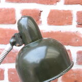 khaki green factory workshop lamp 50's