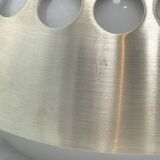 Large Space Age Hanging Lamp with Metal and ABS Lampshade, 1970s
