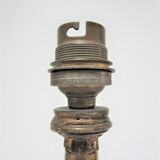 Patinated bronze lamp neo classic vintage style