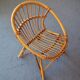 Armchair shell child rattan
