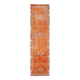 3x10 Burnt Orange Turkish Handmade Wool Runner Rug, 85x318 Cm