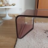 Plexiglas coffee table 70s