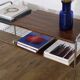 Meuble d'appoint en palissandre et chrome 1970