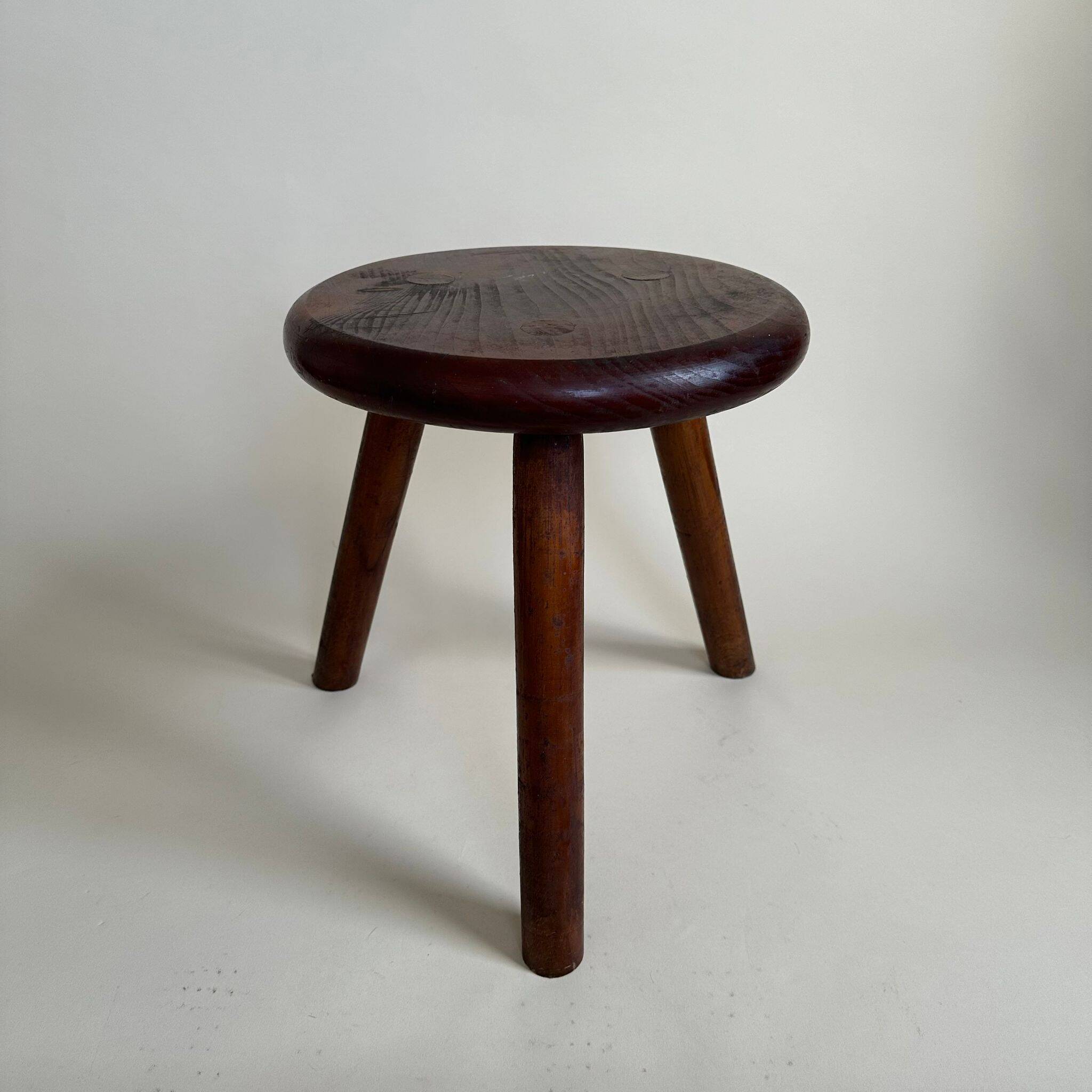 Wooden tripod stool