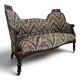 Mahogany banquette sofa in Louis Philippe style.