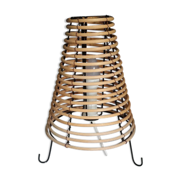 Rattan table lamp