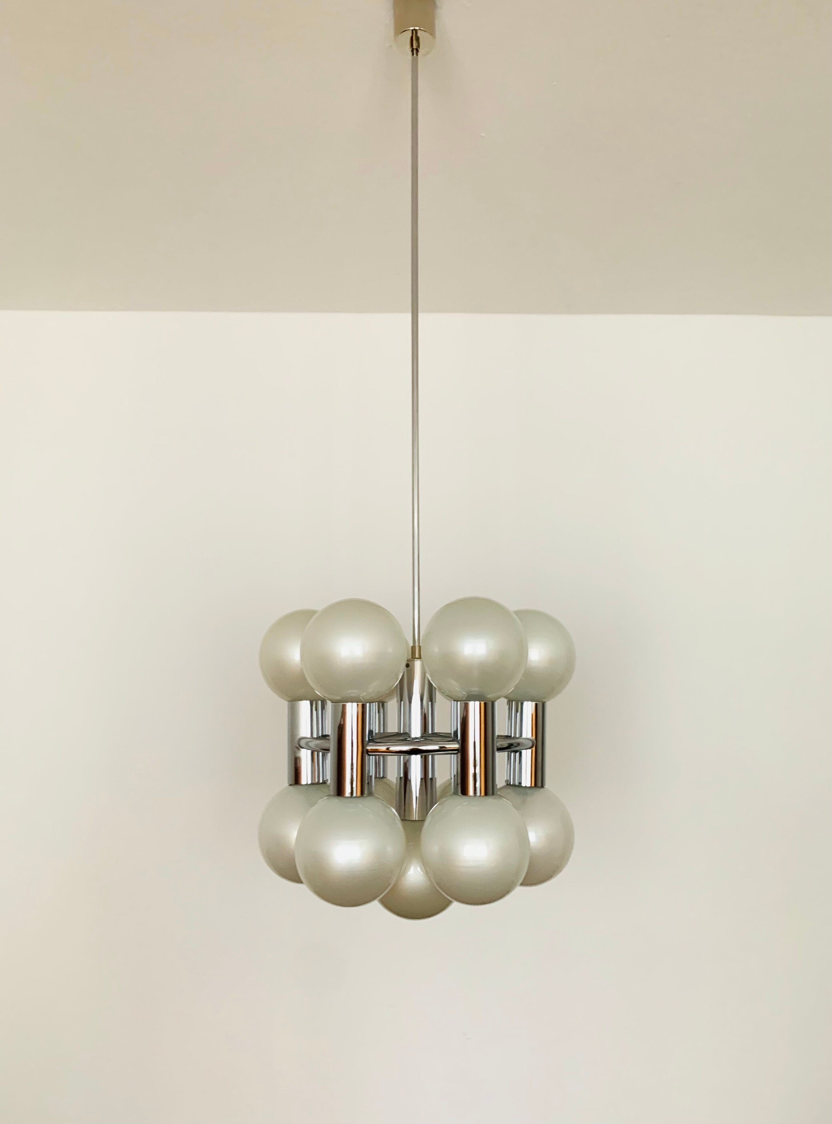 1970s Sputnik Chandelier by Motoko Ishii for Staff