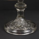 Clear Art Deco Cake Stand Pressed Glass Vintage Cake Stand SIV Deposé