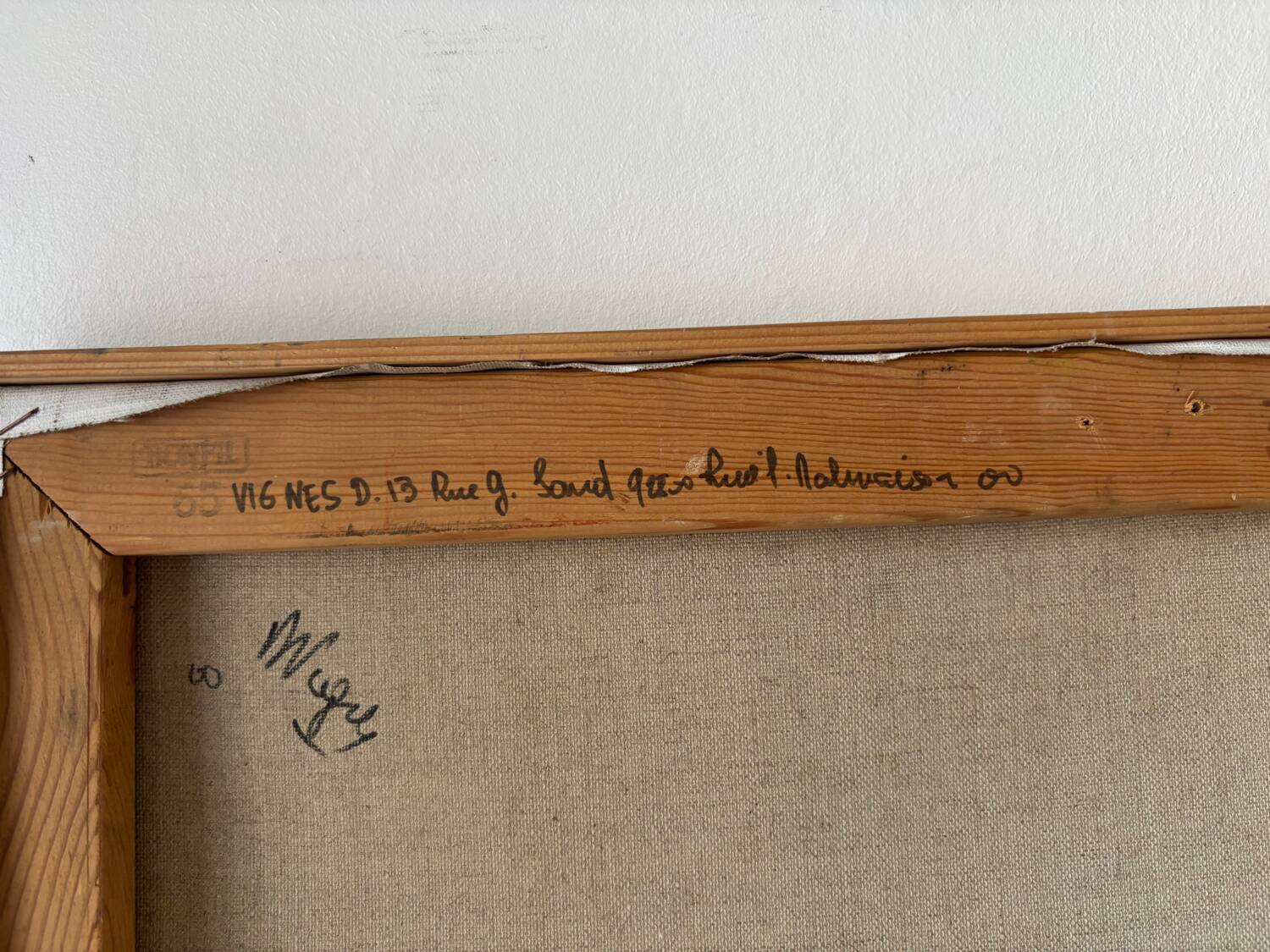 Window on the sea signed