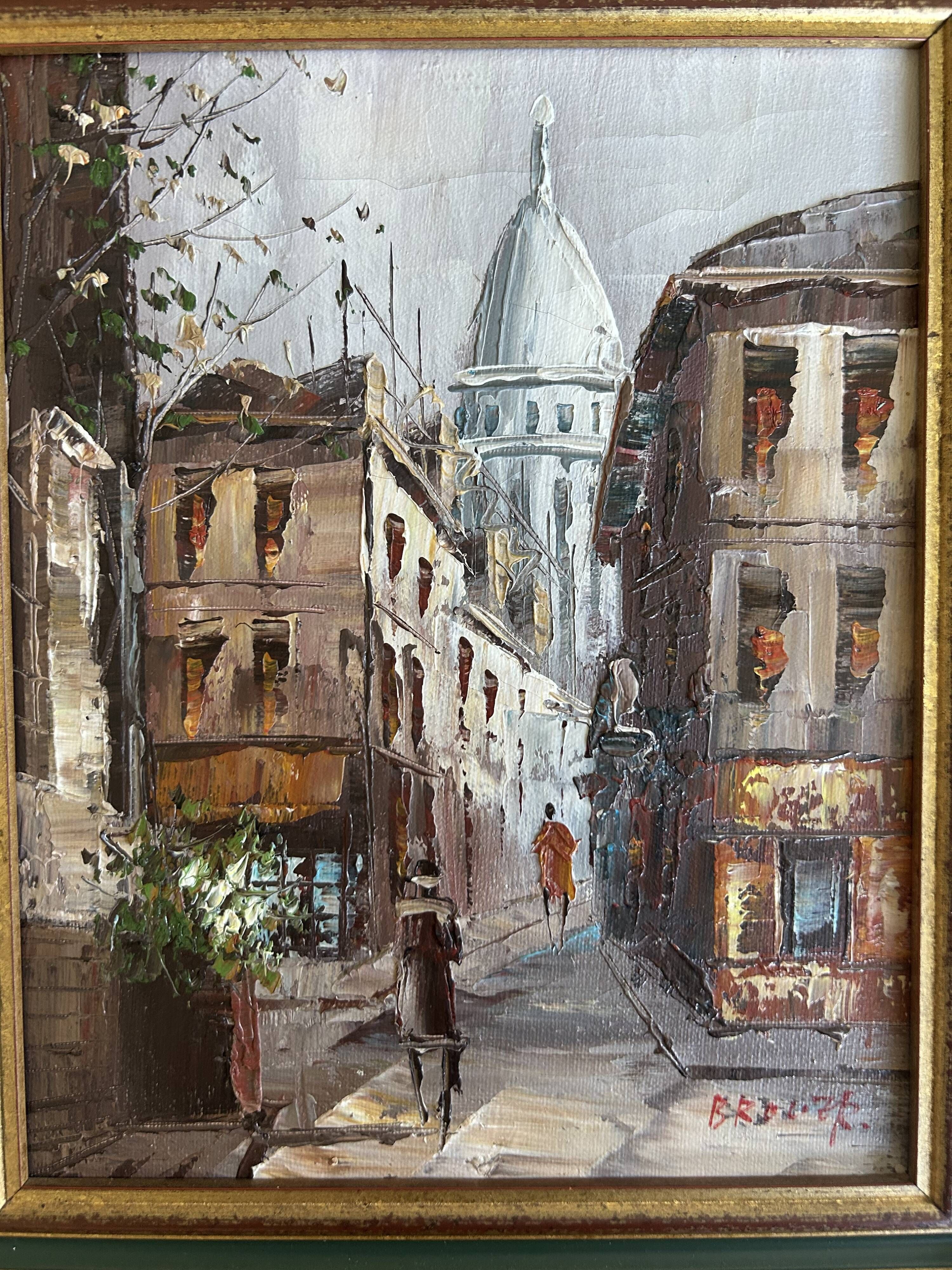 Tableau HST "View of the Sacred Heart in Montmartre"