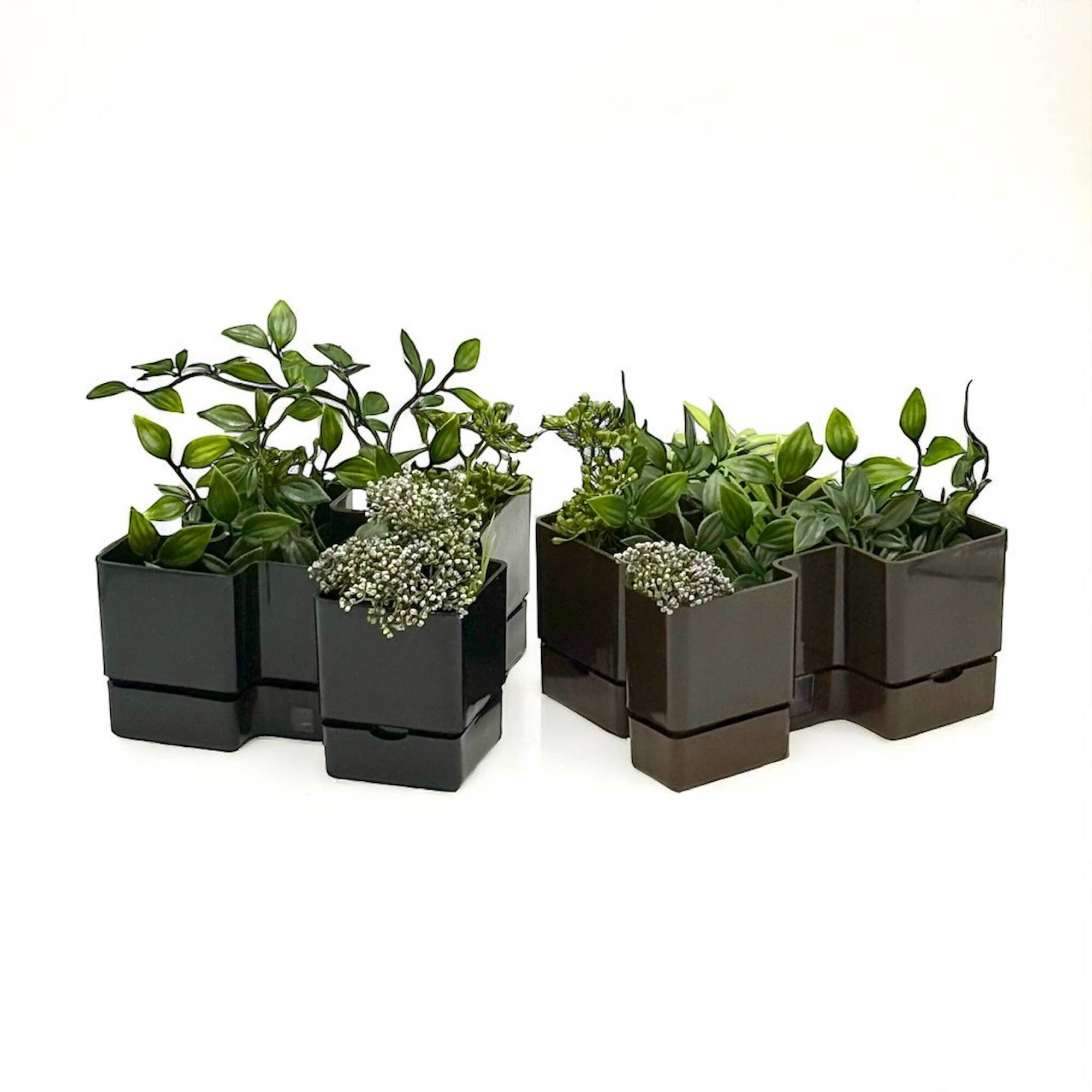 Paire de jardinières modulaires vintage des années 70 par Vastill