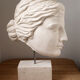 Greek woman's head in plaster