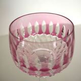 Crystal glass, roemer rose Saint-Louis