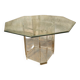 Dining table by Marais International in plexiglass and glass, 1970