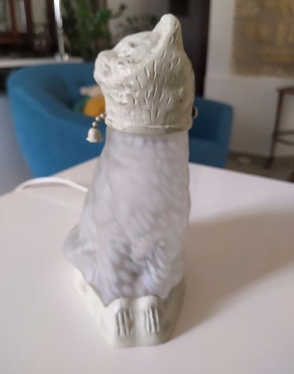 Lampe art déco chat