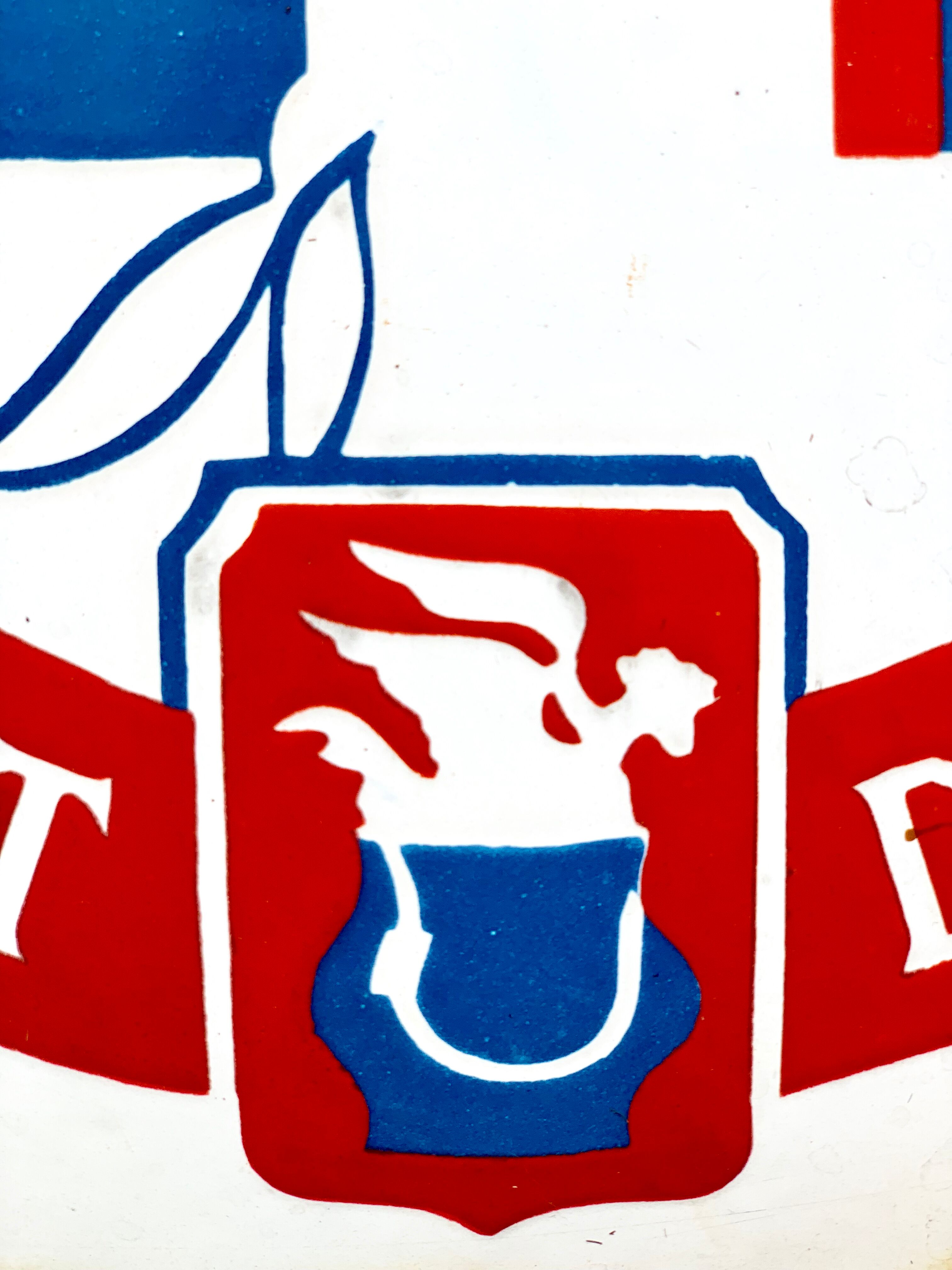 Old enamelled plate tourist restaurant