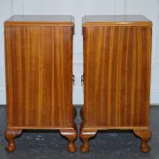Art Deco Nightstands in Walnut, 1920s, Set of 2