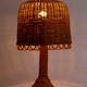 Grand lampadaire en rotin naturel