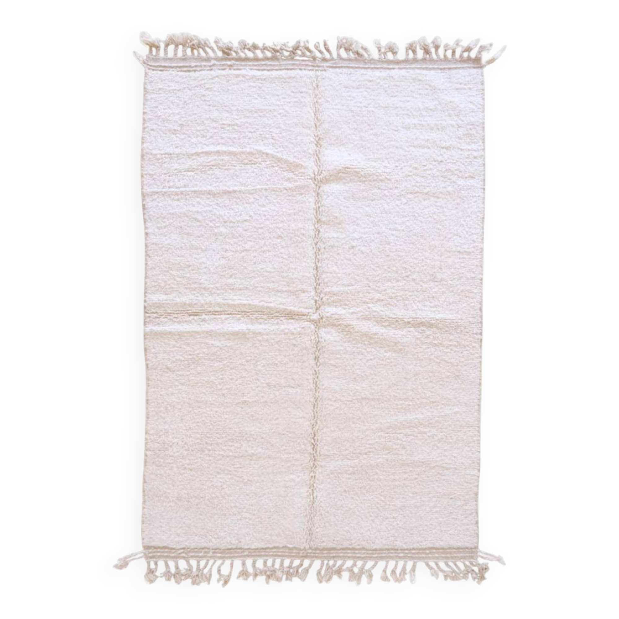 White Berber Rug - 240 x 161 cm