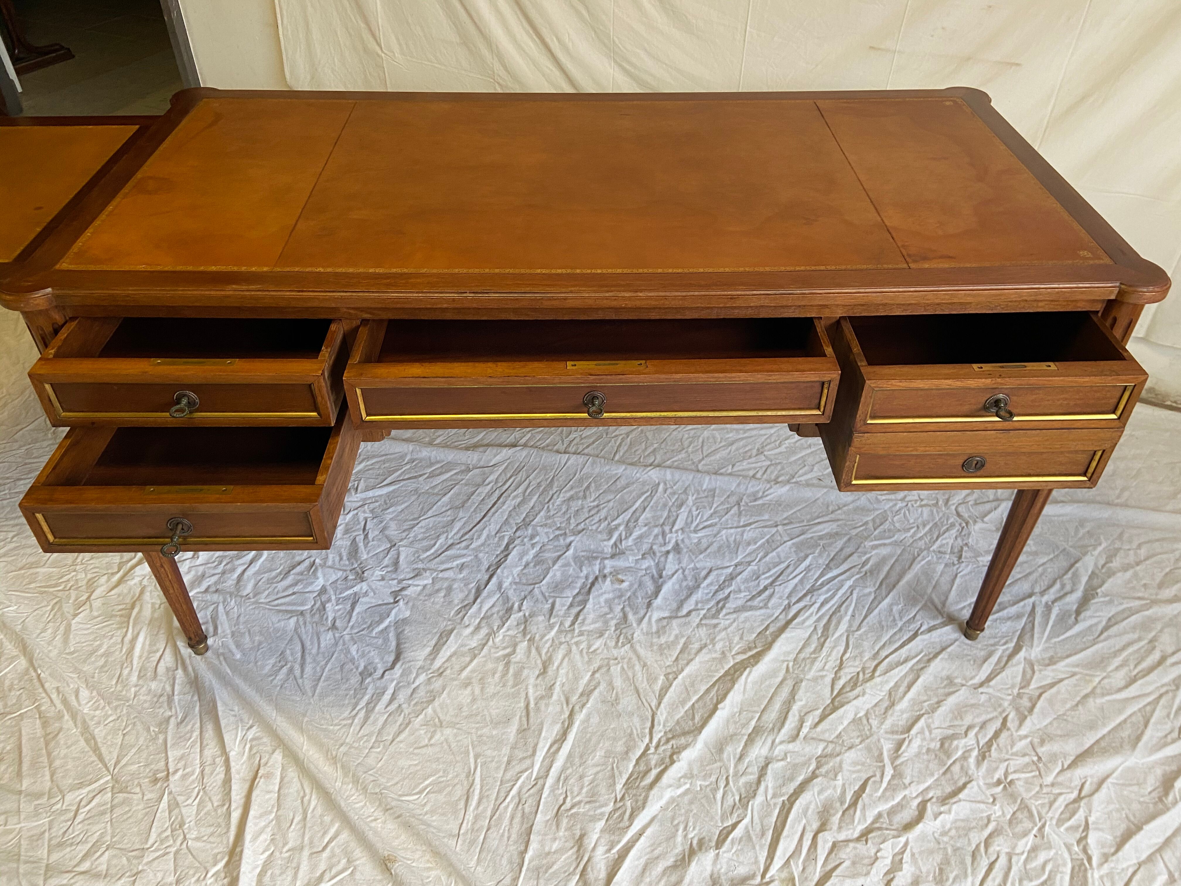 Louis XVI-style mahogany desk 1940