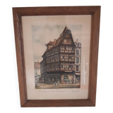 Magnificent watercolor signed Barday