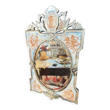 Italian mirror with the four seasons