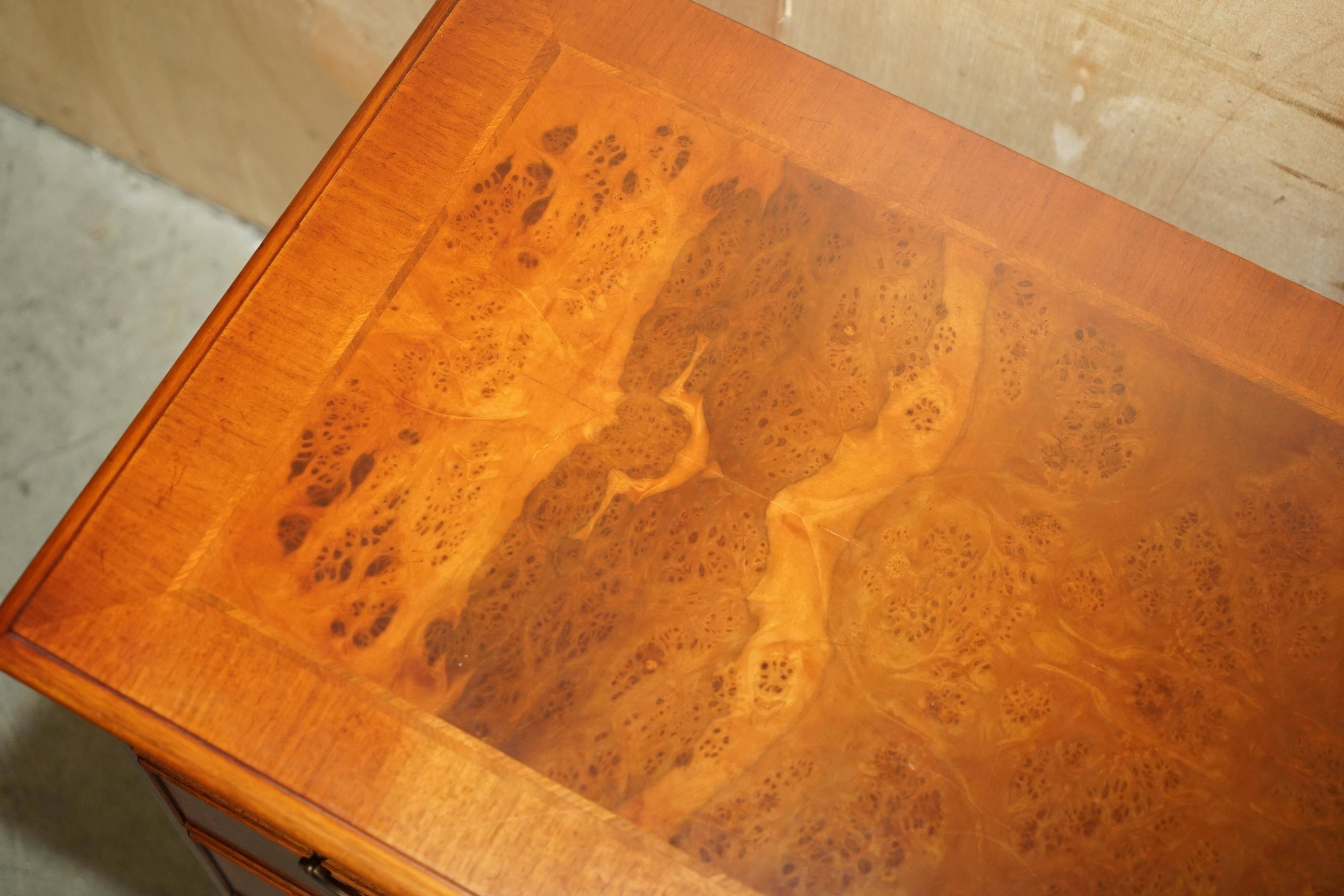 Walnut buffet Burr & Burl with patina