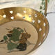 Brass cloisonne basket with handle – mid century circa 1950s art deco