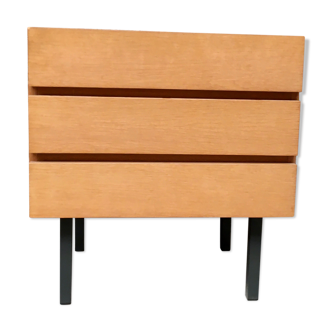 Commode meuble tv hifi vintage en teck pieds métal 1950 1960