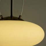 Italian glass and brass pendant lamp, 1950s