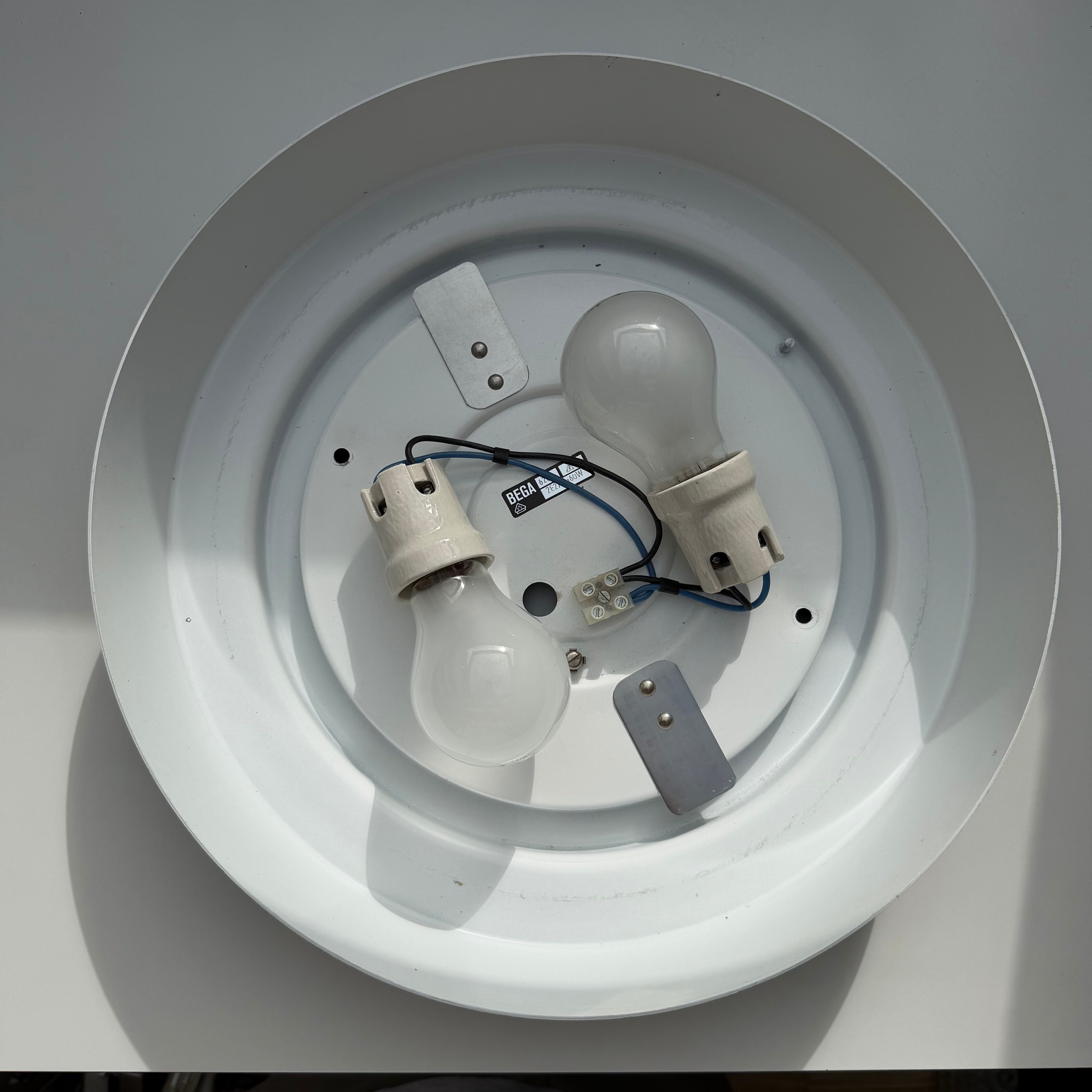 Vintage BEGA Flush Mount Ceiling Light