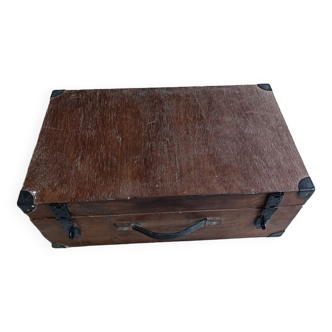 Suitcase box solid wood patinated trunk Storage dp 0823311