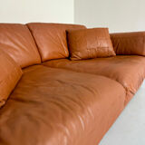 DESEDE ds 76 vintage design camel leather 2-seater sofa