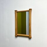 Vintage bamboo mirror 1960s